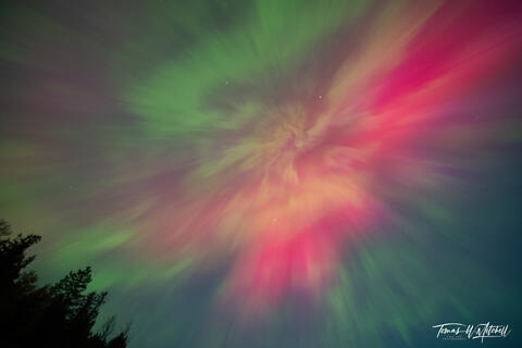 Northern Lights over Lake McDonald, Glacier National Park