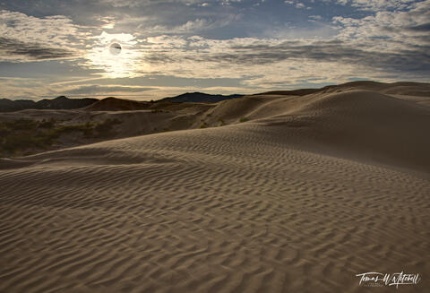 Solar annular eclipse over Little Sahara Sand Dunes, Utah